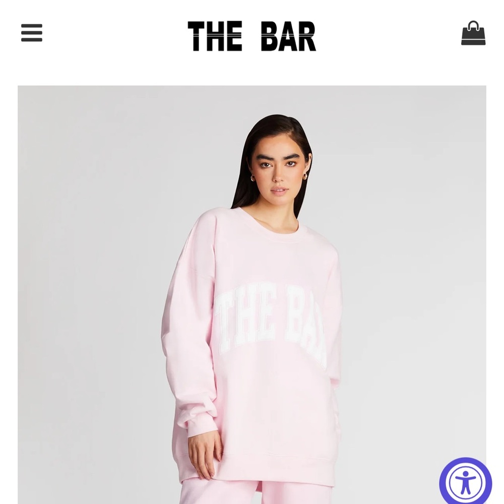 THE BAR blush sweatshirt